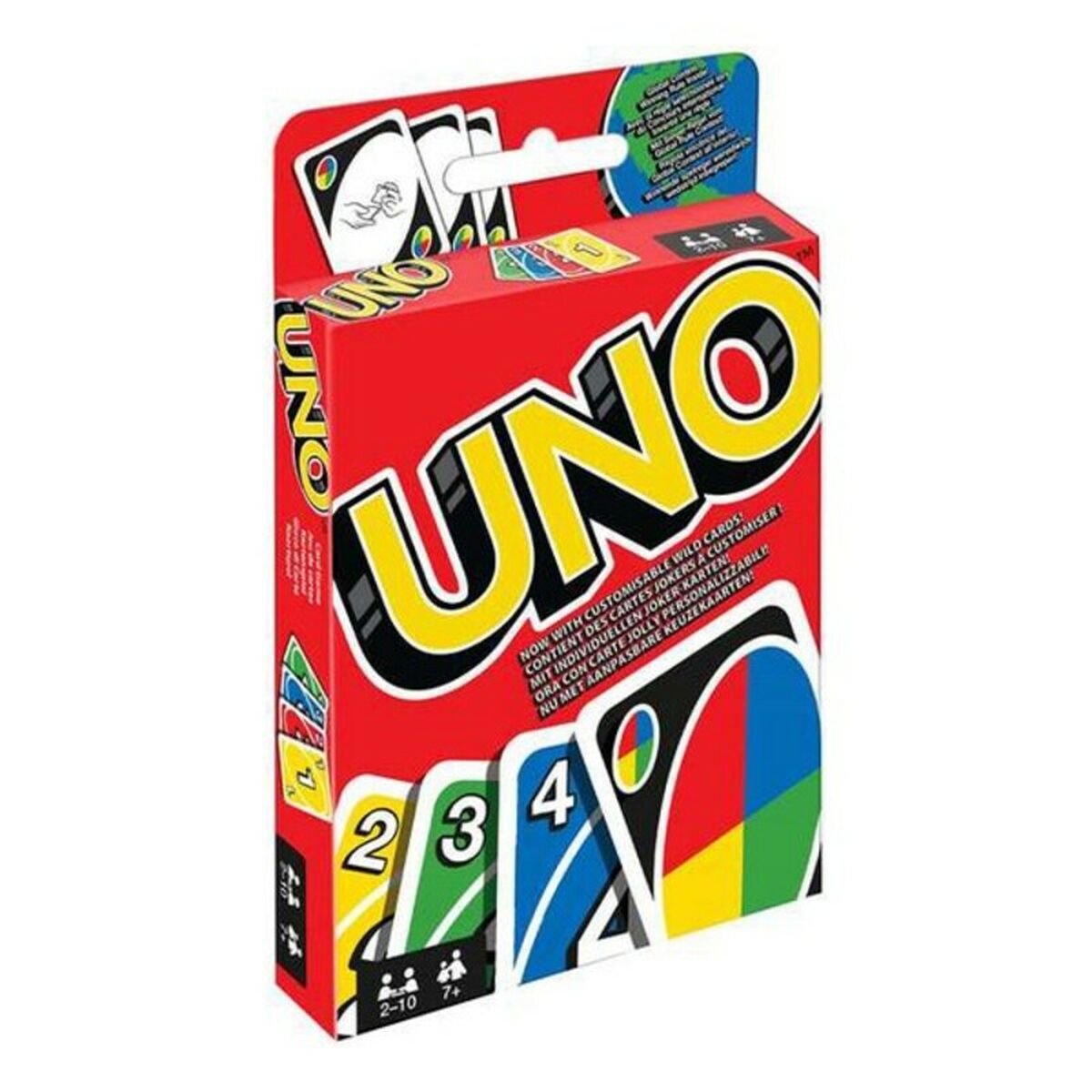 Mattel UNO card game toy, colorful deck of playing cards for children, designed for fun and family game nights.