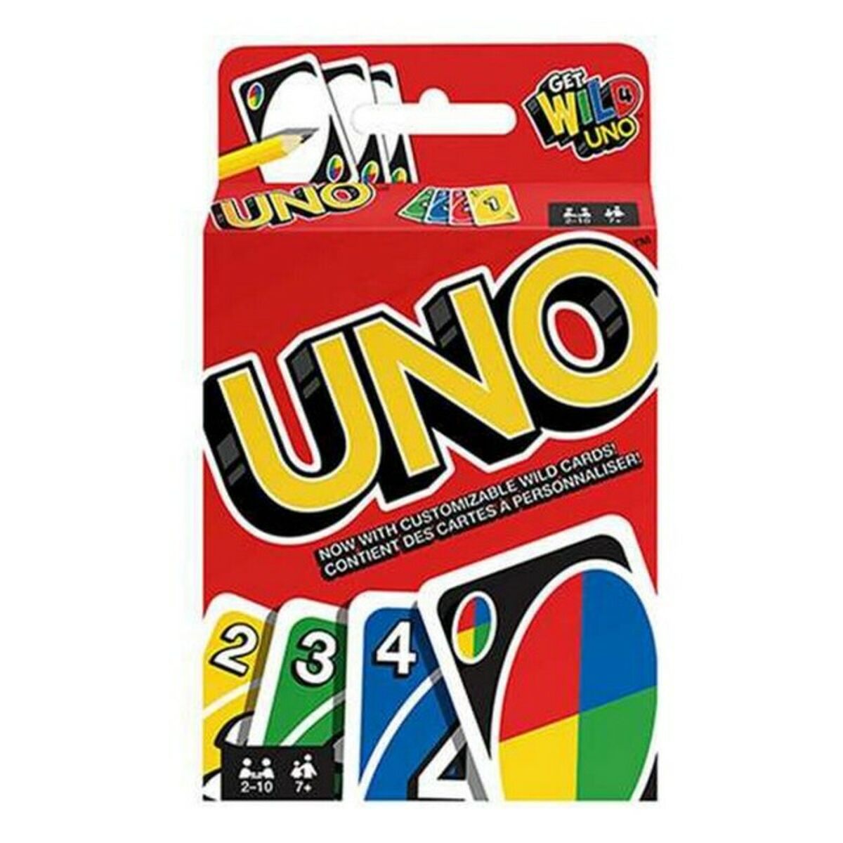 Mattel UNO card game for children, featuring colorful playing cards in a fun and educational board game setup.
