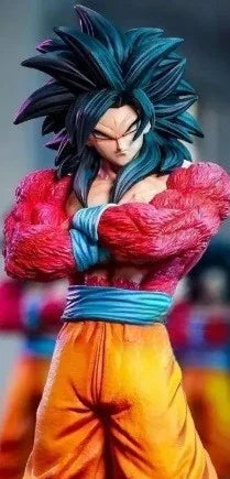 Super Saiyan 4 Goku action figure from Dragon Ball by Cashymart, detailed figure with vibrant colors and dynamic pose.