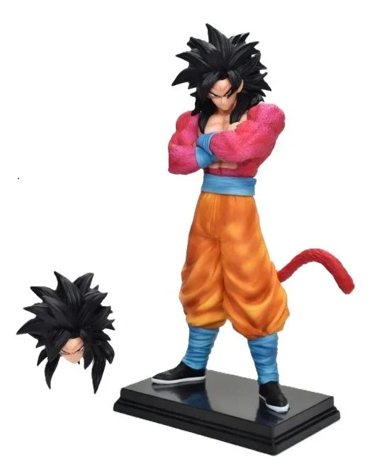 Super Saiyan 4 Goku figure from Dragon Ball, featuring detailed orange fur and spiky hair, by Cashymart.